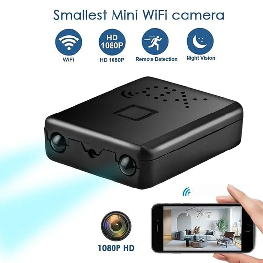 Mini Caméra Xiaomi Full HD 4K – WiFi 5G, Vision Nocturne, Surveillance à Distance, Protection Maison, Étanchéité
