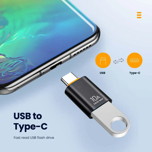 Adaptateur OTG USB 3.0 vers Type-C – Charge Rapide et Transmission de Données