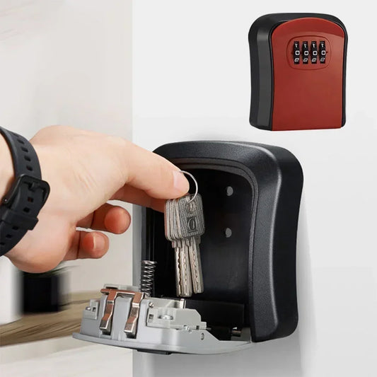 Boîte de Rangement de Clé Murale avec Serrure à Combinaison - Coffre Fort pour Clés de Maison et Voiture, Capacité de 5 Clés