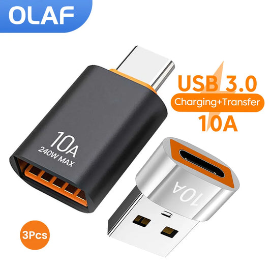 Adaptateur OTG USB 3.0 vers Type-C – Charge Rapide et Transmission de Données