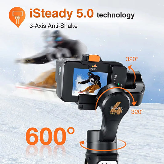Hohem iSteady Pro 4 - Stabilisateur Gimbal à 3 Axes pour Caméra d'Action