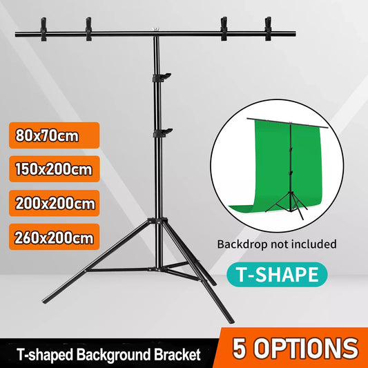 Support de Fond Portable Selens en Forme de T, Réglable, avec Cadre pour Fond de Photographie, Kit pour Studio Photo, Accessoires de Prise de Vue
