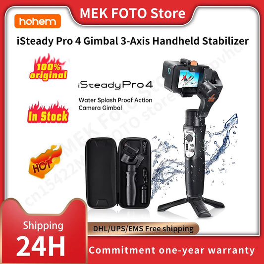 Hohem iSteady Pro 4 - Stabilisateur Gimbal à 3 Axes pour Caméra d'Action