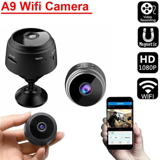 Caméra Mini WiFi 1080P A9 - Vidéosurveillance sans Fil, Moniteur à Distance et Sécurité Intelligente pour la Maison