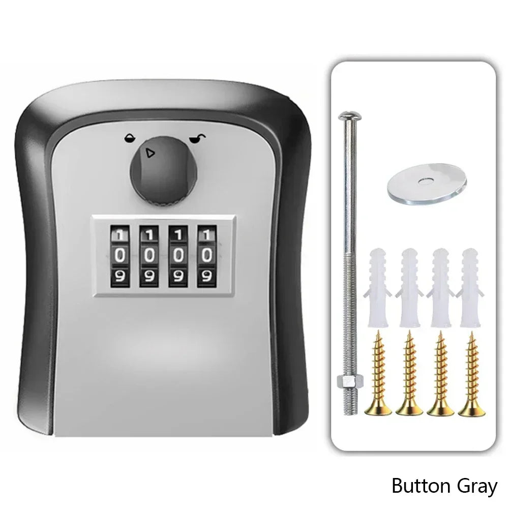 Boîte de Rangement de Clé Murale avec Serrure à Combinaison - Coffre Fort pour Clés de Maison et Voiture, Capacité de 5 Clés