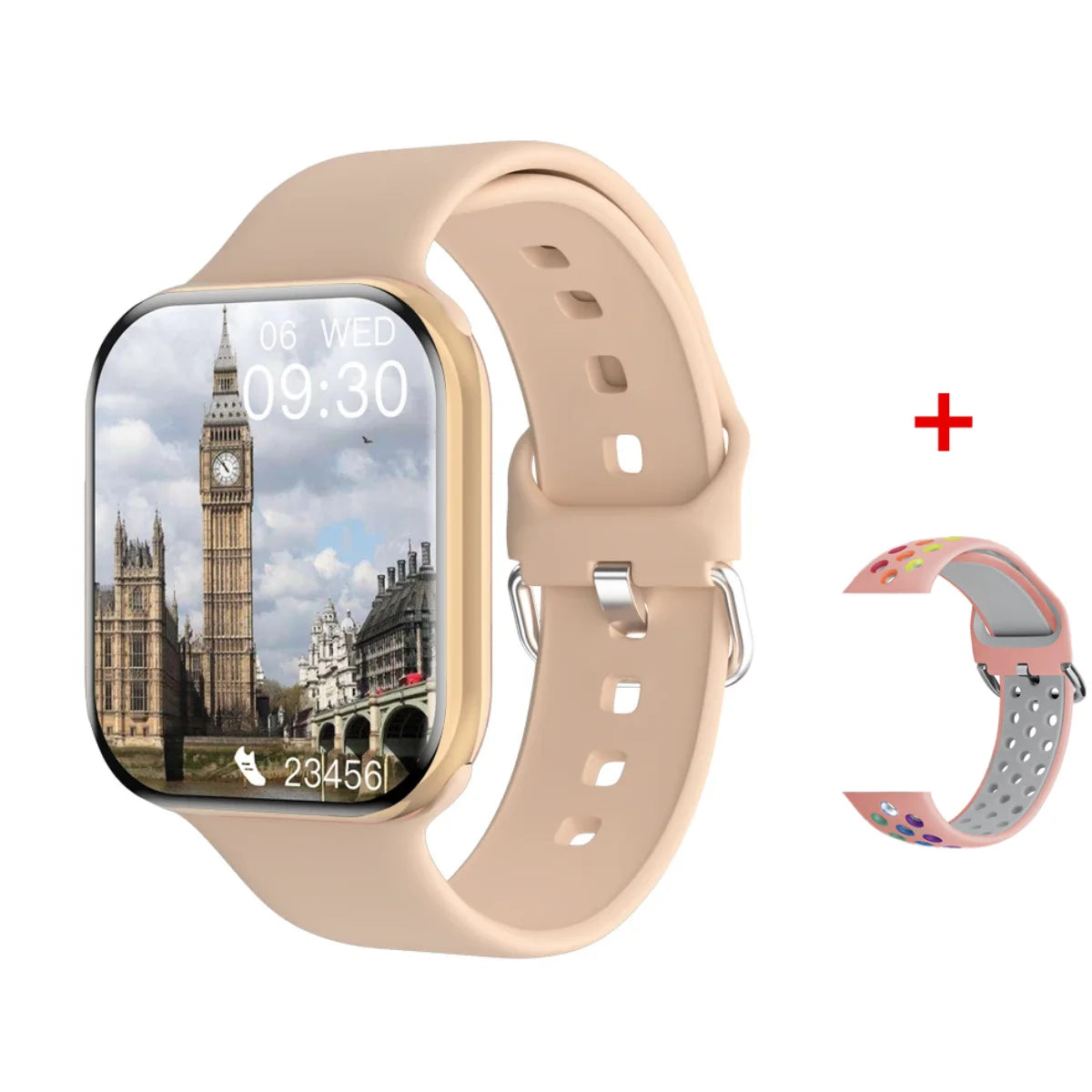 Montre Connectée Series 10 - GPS, Appels Bluetooth, Étanchéité, NFC, Suivi Santé et Sport - Compatible Android et iOS