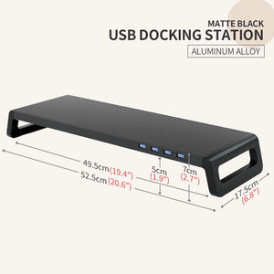 Support de Bureau pour Moniteur - Réduction de la Tension au Niveau du Cou, avec ou sans Hub USB 3.0, Organiseur de Bureau pour PC