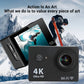 Caméra Sport Ultra HD 4K/30fps avec WiFi, Écran 2", 170° - Caméra Sous-Marine Étanche, Enregistrement Vidéo, Support Casque