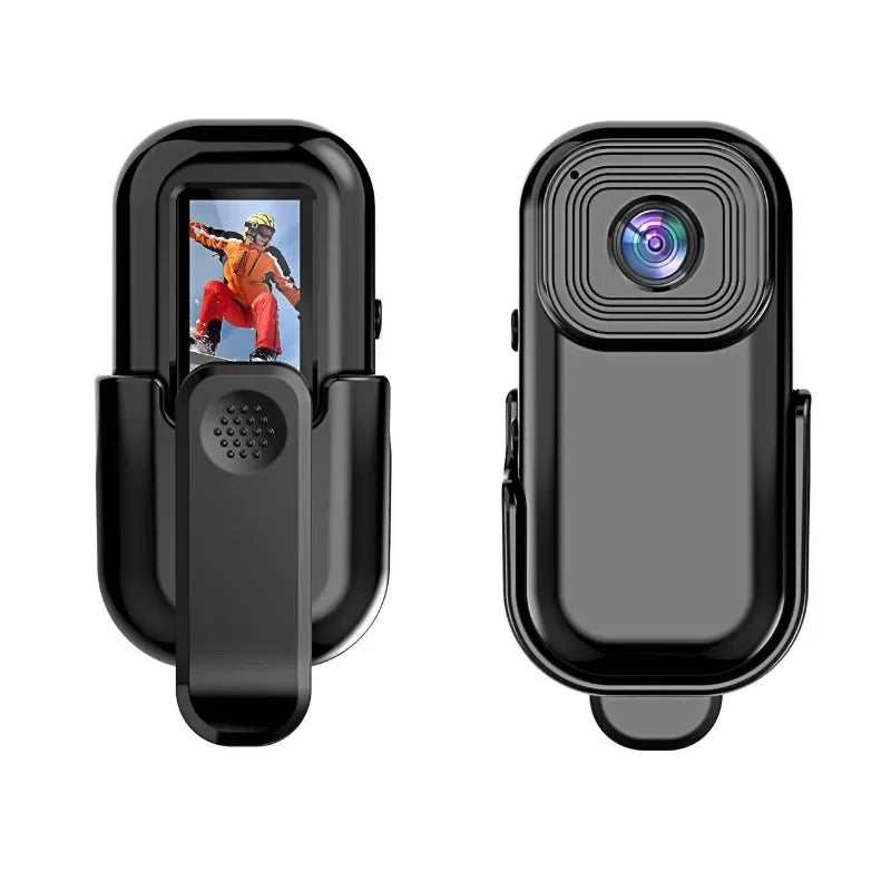 Caméra Mini HD 1080 WiFi Poche enregistreur vidéo audio extérieur avec enregistrement en boucle, clip magnétique, caméra pour vélo et maison intelligente