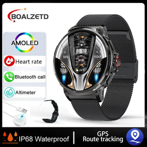 Montre Connectée Ultra HD 1.85 pouces - GPS, Appels Bluetooth, Suivi Santé et Sport - 710mAh - Compatible Huawei Xiaomi
