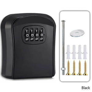 Boîte de Rangement de Clé Murale avec Serrure à Combinaison - Coffre Fort pour Clés de Maison et Voiture, Capacité de 5 Clés