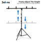 Support de Fond Portable Selens en Forme de T, Réglable, avec Cadre pour Fond de Photographie, Kit pour Studio Photo, Accessoires de Prise de Vue